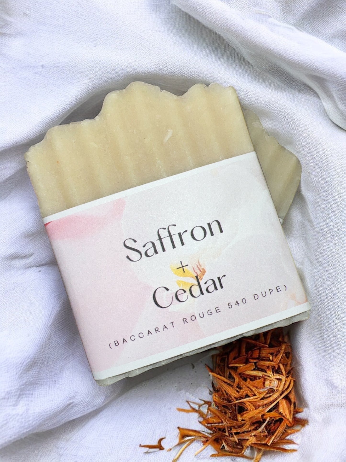 Saffron + Cedar Home Made Soap
